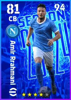 Amir Rrahmani eFootball 2026 player card — 81 OVR CB