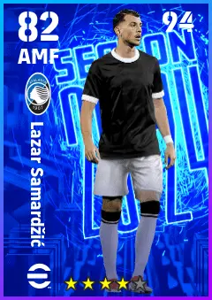 Lazar Samardzic eFootball 2026 player card — 82 OVR AMF