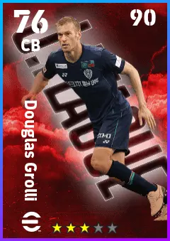 Douglas Grolli eFootball 2026 player card — 76 OVR CB