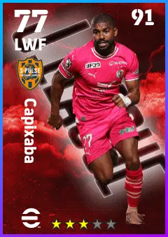 Capixaba eFootball 2026 player card — 77 OVR LWF