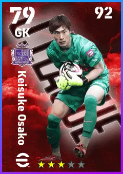 Keisuke Osako eFootball 2026 player card — 79 OVR GK