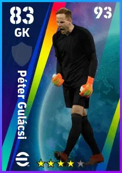 Peter Gulacsi eFootball 2026 player card — 83 OVR GK