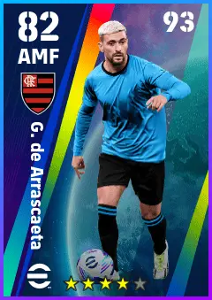 G. de Arrascaeta eFootball 2026 player card — 82 OVR AMF