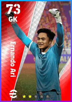 Ernando Ari eFootball 2026 player card — 73 OVR GK