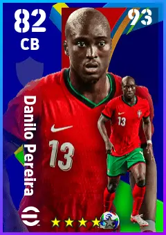 Danilo Pereira eFootball 2026 player card — 82 OVR CB