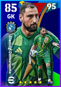 Gianluigi Donnarumma eFootball 2026 player card — 85 OVR GK