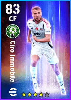 Ciro Immobile eFootball 2026 player card — 83 OVR CF