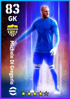 Michele Di Gregorio eFootball 2026 player card — 83 OVR GK