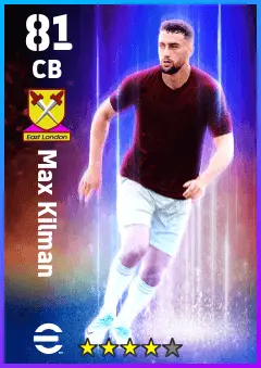 Max Kilman eFootball 2026 player card — 81 OVR CB