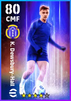 K. Dewsbury-Hall eFootball 2026 player card — 80 OVR CMF