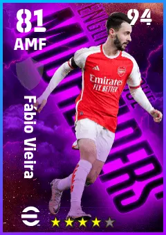 Fabio Vieira eFootball 2026 player card — 81 OVR AMF