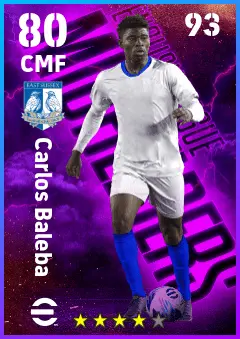 Carlos Baleba eFootball 2026 player card — 80 OVR CMF