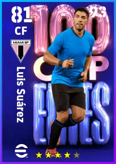 Luis Suarez eFootball 2026 player card — 81 OVR CF