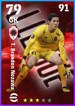 T. Brandon Nozawa eFootball 2026 player card — 79 OVR GK
