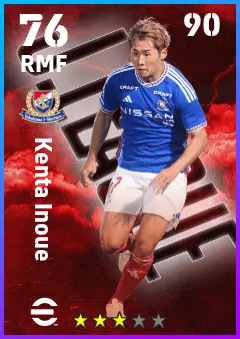 Kenta Inoue eFootball 2026 player card — 76 OVR RMF
