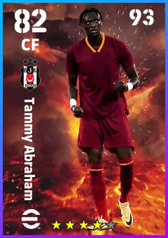 Tammy Abraham eFootball 2026 player card — 82 OVR CF