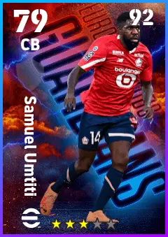 Samuel Umtiti eFootball 2026 player card — 79 OVR CB