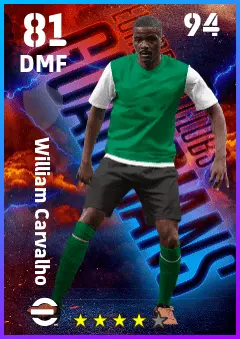 William Carvalho eFootball 2026 player card — 81 OVR DMF