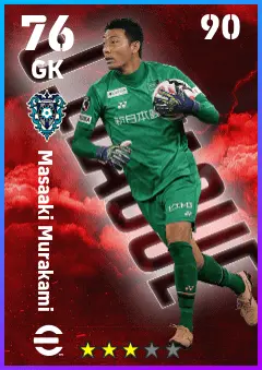Masaaki Murakami eFootball 2026 player card — 76 OVR GK