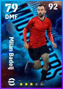 Milan Badelj eFootball 2026 player card — 79 OVR DMF