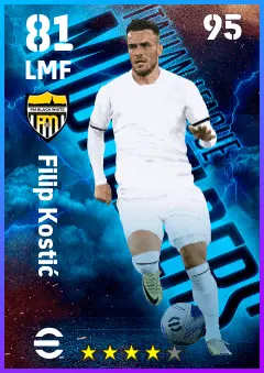 Filip Kostic eFootball 2026 player card — 81 OVR LMF