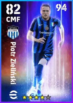 Piotr Zielinski eFootball 2026 player card — 82 OVR CMF
