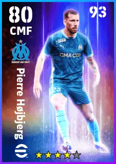 Pierre Hojbjerg eFootball 2026 player card — 80 OVR CMF