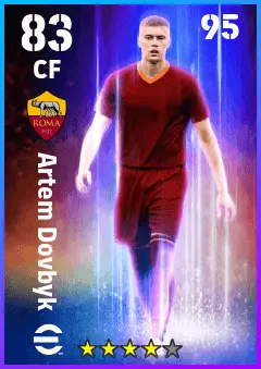 Artem Dovbyk eFootball 2026 player card — 83 OVR CF
