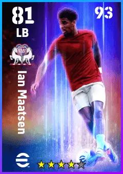 Ian Maatsen eFootball 2026 player card — 81 OVR LB