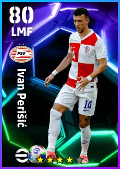 Ivan Perisic eFootball 2026 player card — 80 OVR LMF