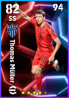 Thomas Muller eFootball 2026 player card — 82 OVR SS