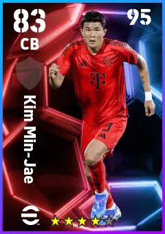 Kim Min-Jae eFootball 2026 player card — 83 OVR CB