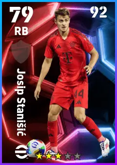 Josip Stanisic eFootball 2026 player card — 79 OVR RB
