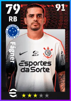 Fagner eFootball 2026 player card — 79 OVR RB