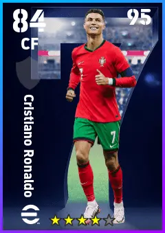 Cristiano Ronaldo eFootball 2026 player card — 84 OVR CF