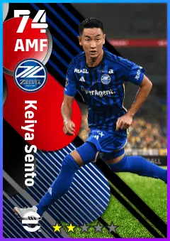Keiya Sento eFootball 2026 player card — 74 OVR AMF