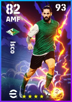 Isco eFootball 2026 player card — 82 OVR AMF
