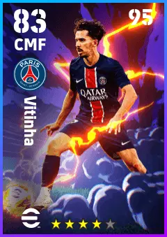 Vitinha eFootball 2026 player card — 83 OVR CMF