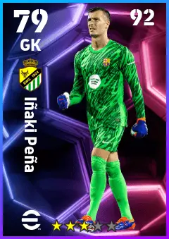 Inaki Pena eFootball 2026 player card — 79 OVR GK