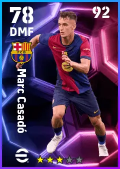 Marc Casado eFootball 2026 player card — 78 OVR DMF