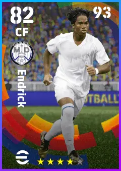 Endrick eFootball 2026 player card — 82 OVR CF