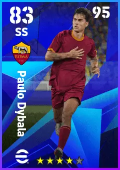 Paulo Dybala eFootball 2026 player card — 83 OVR SS