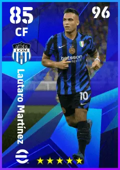 Lautaro Martinez eFootball 2026 player card — 85 OVR CF