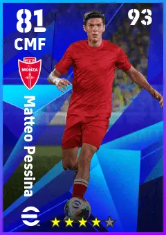 Matteo Pessina eFootball 2026 player card — 81 OVR CMF