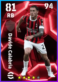 Davide Calabria eFootball 2026 player card — 81 OVR RB
