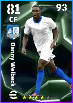 Danny Welbeck eFootball 2026 player card — 81 OVR CF