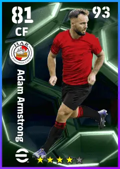 Adam Armstrong eFootball 2026 player card — 81 OVR CF