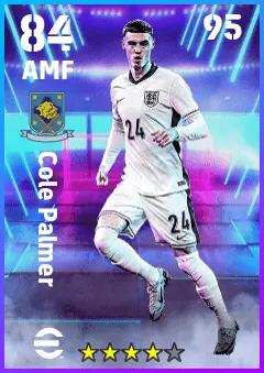 Cole Palmer eFootball 2026 player card — 84 OVR AMF