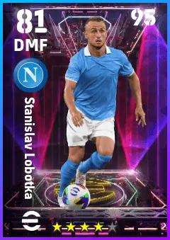 Stanislav Lobotka eFootball 2026 player card — 81 OVR DMF