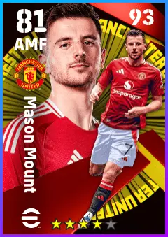 Mason Mount eFootball 2026 player card — 81 OVR AMF